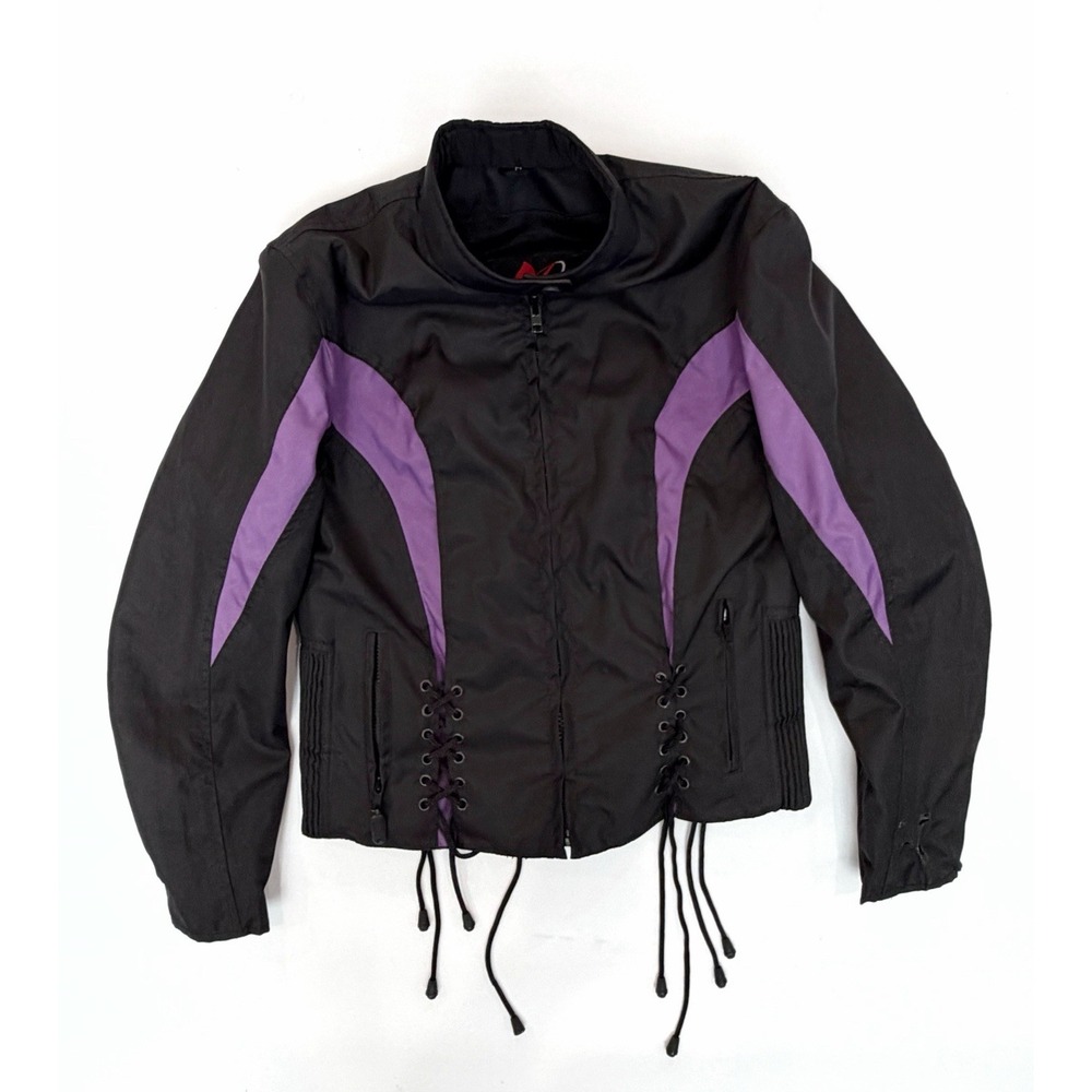 NEXGEN Black/Purple Motorcycle Riding Jacket & Zip Out Liner Women's Medium Ride
